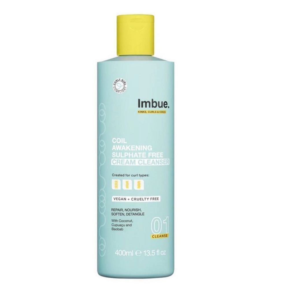 Imbue Coil Awakening Sulphate Free Cream Cleanser, NEW, 13.5 oz